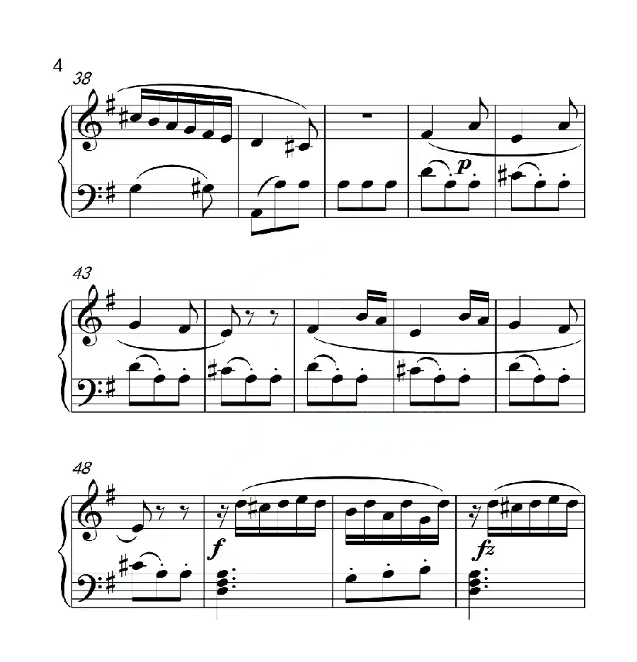 第三级B组 小奏鸣曲(中国音乐学院钢琴考级作品1~6级)