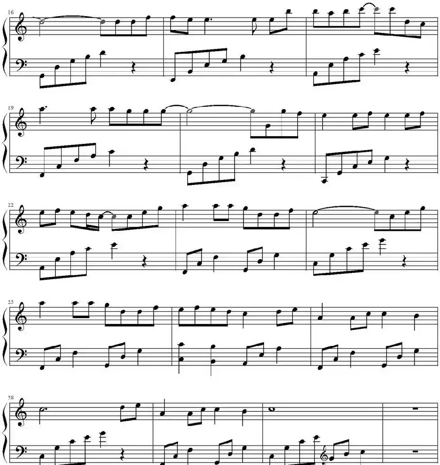 童话(C调简单版、戴尚辉编曲版)