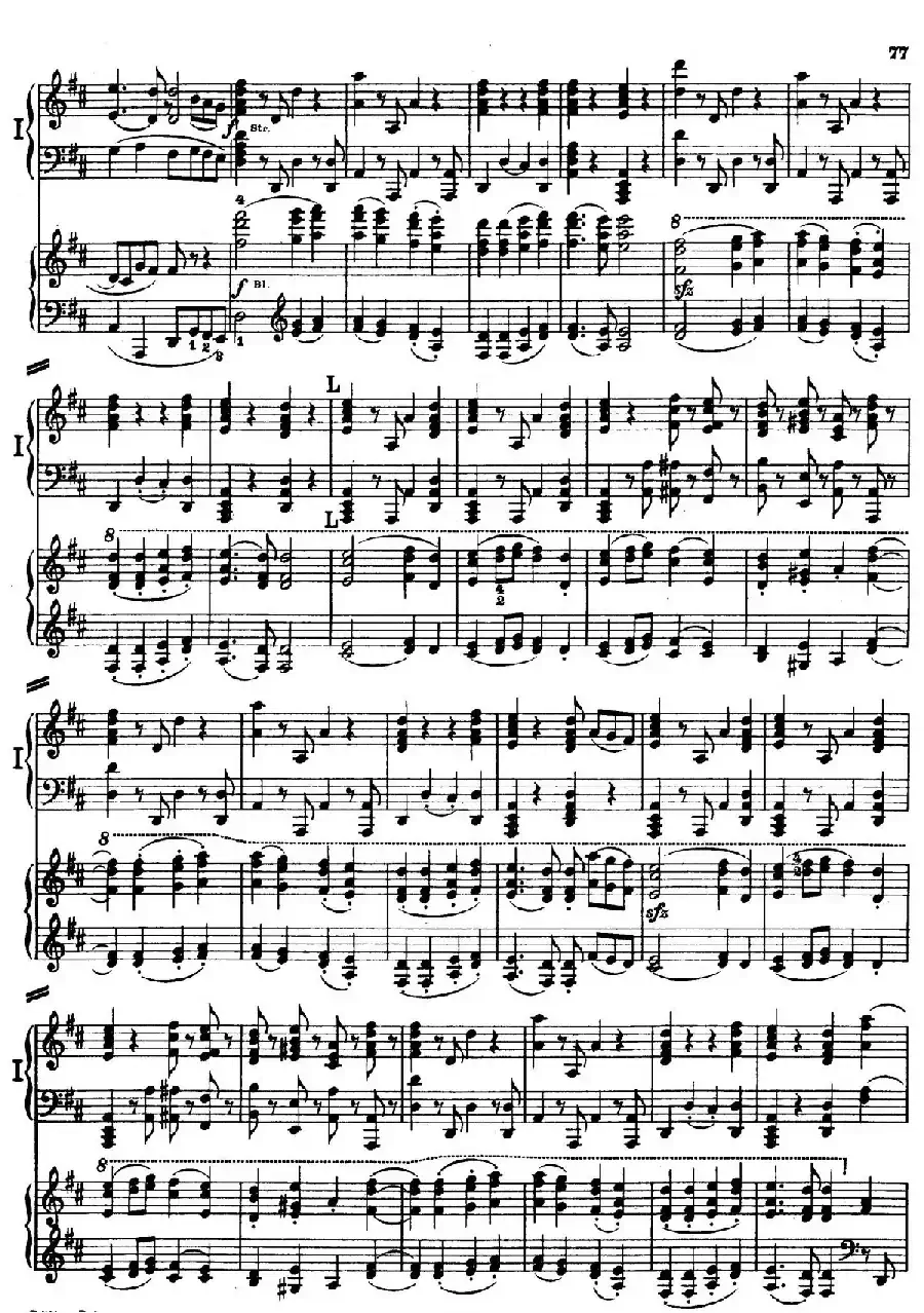 d小调第九交响曲 Op.125（双钢琴P73——82）