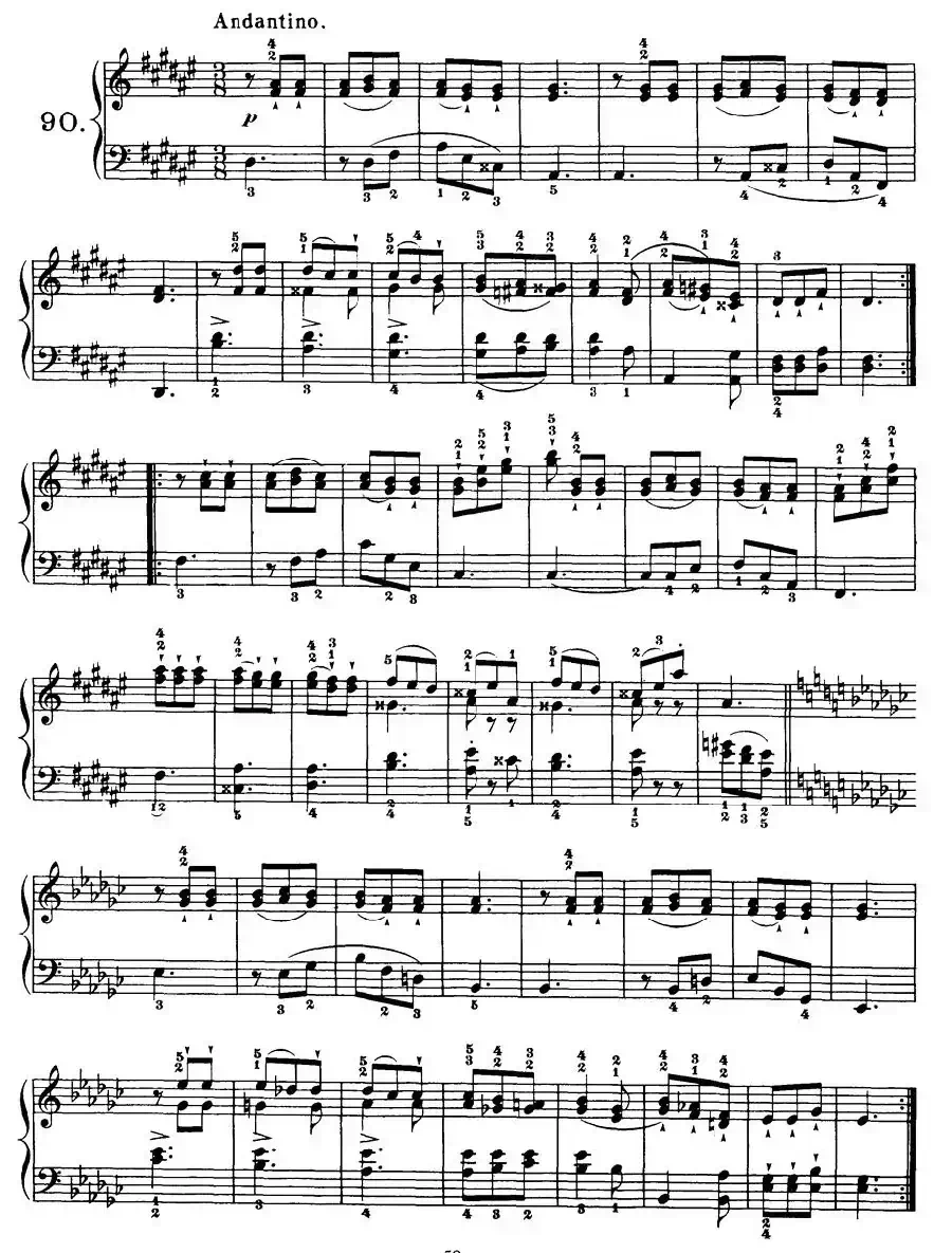 Czerny - 100 Progressive Studies Op.139（84—90）