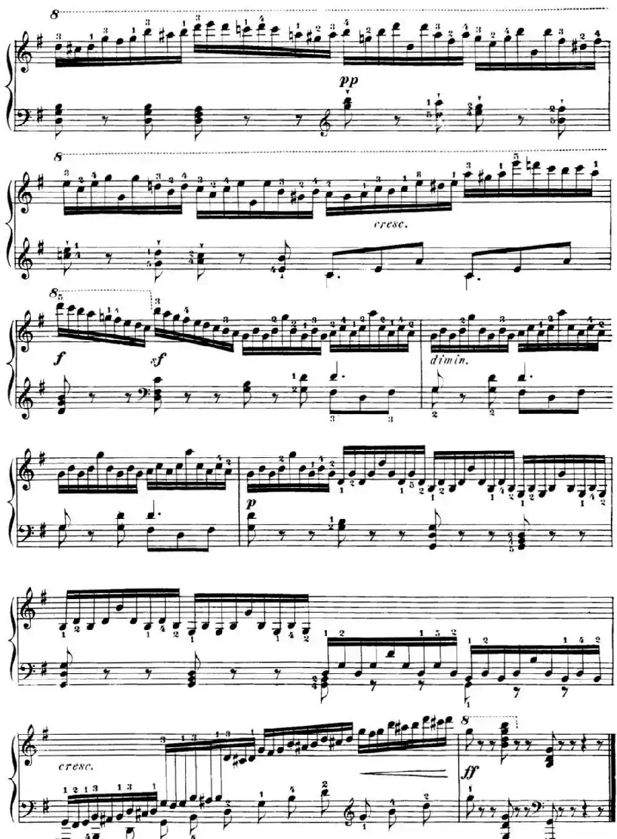 40首车尔尼Op.299钢琴快速练习曲（NO.16）