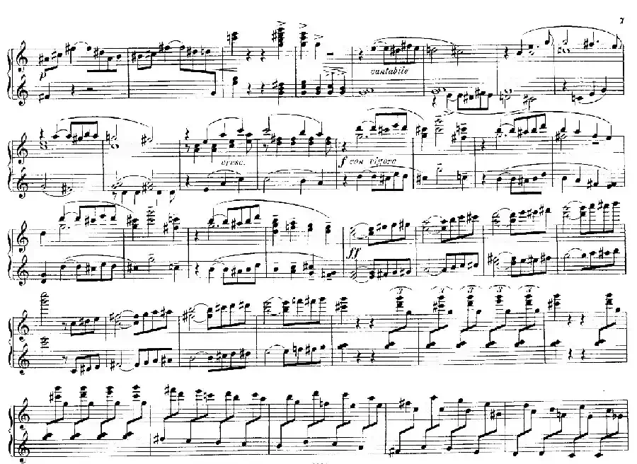 Deux Morceaux Pour Quatre Mains Op.43（2首四手联弹小品·1）