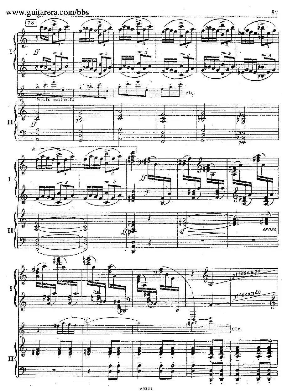 Rhapsody On A Theme Of Paganini Op.43（帕格尼尼主题狂想曲·双钢琴）（P61——87）