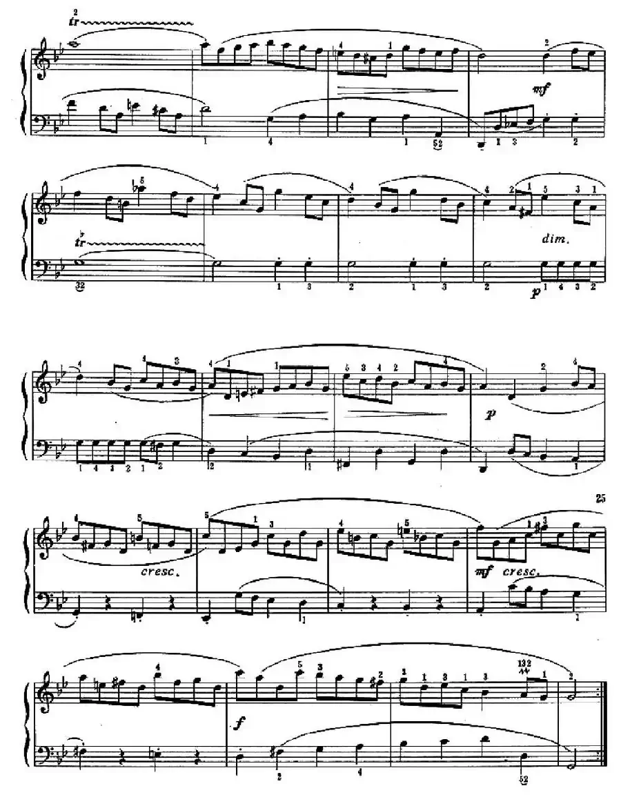 加伏特舞曲（练习连奏及两手的独立性）