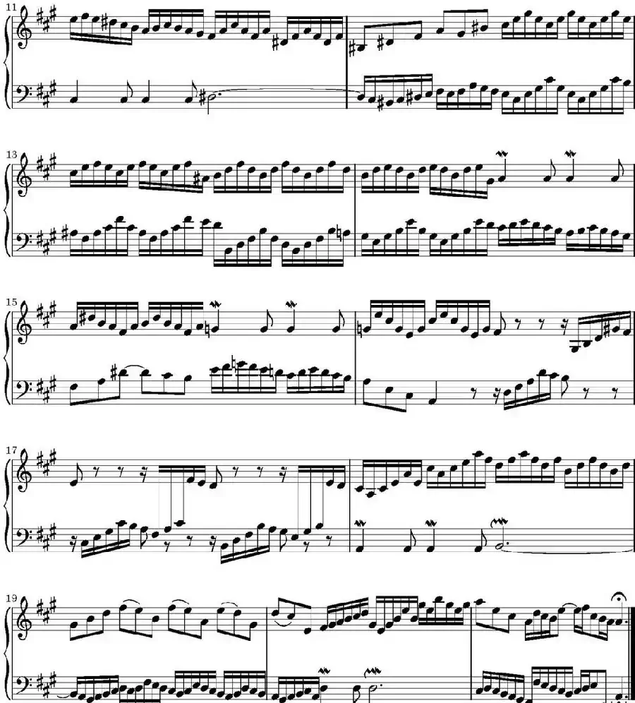 15首巴赫二部创意曲集（NO.12）