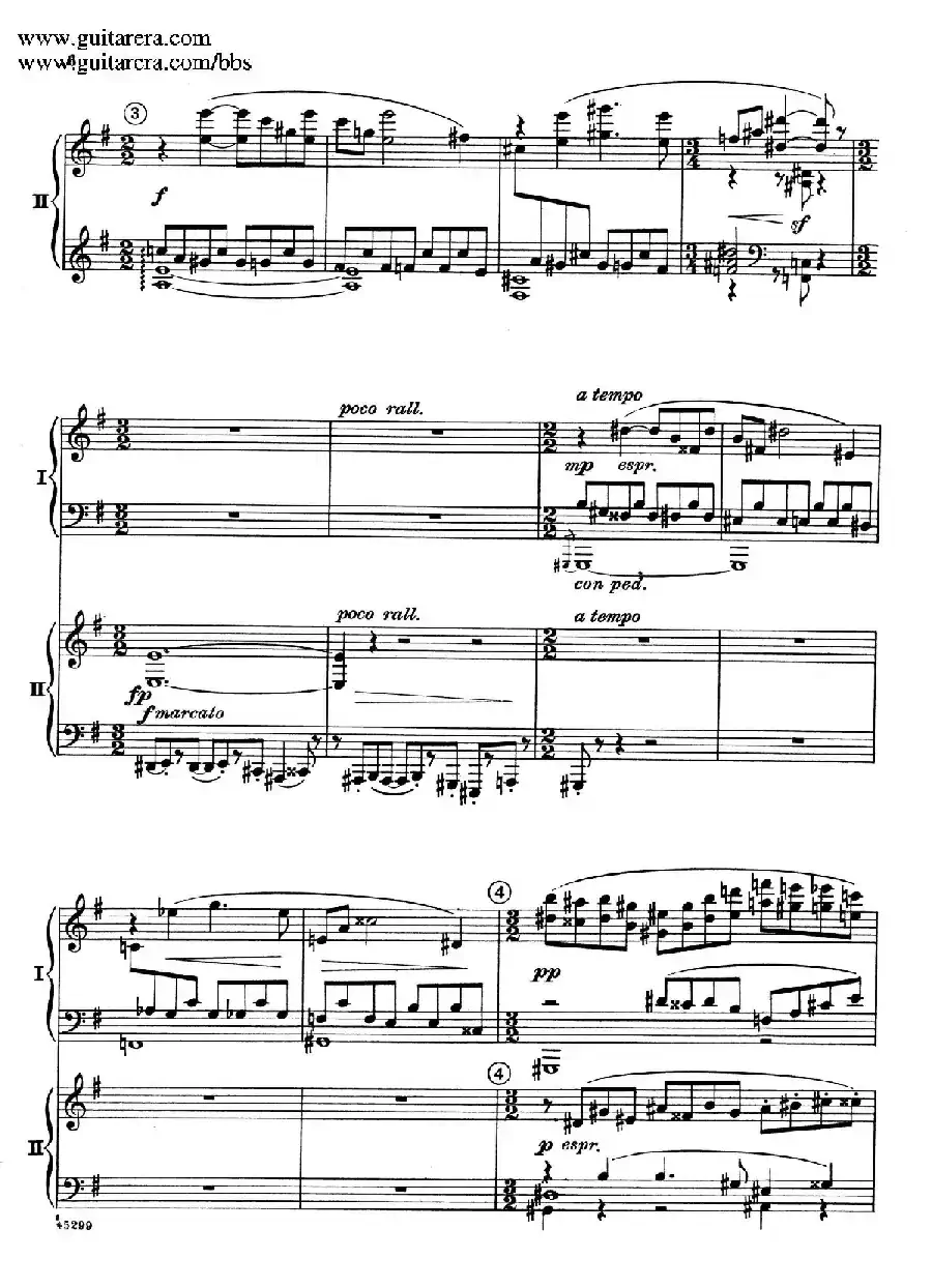 Piano Concerto Op.38（钢琴协奏曲·双钢琴·第一乐章）