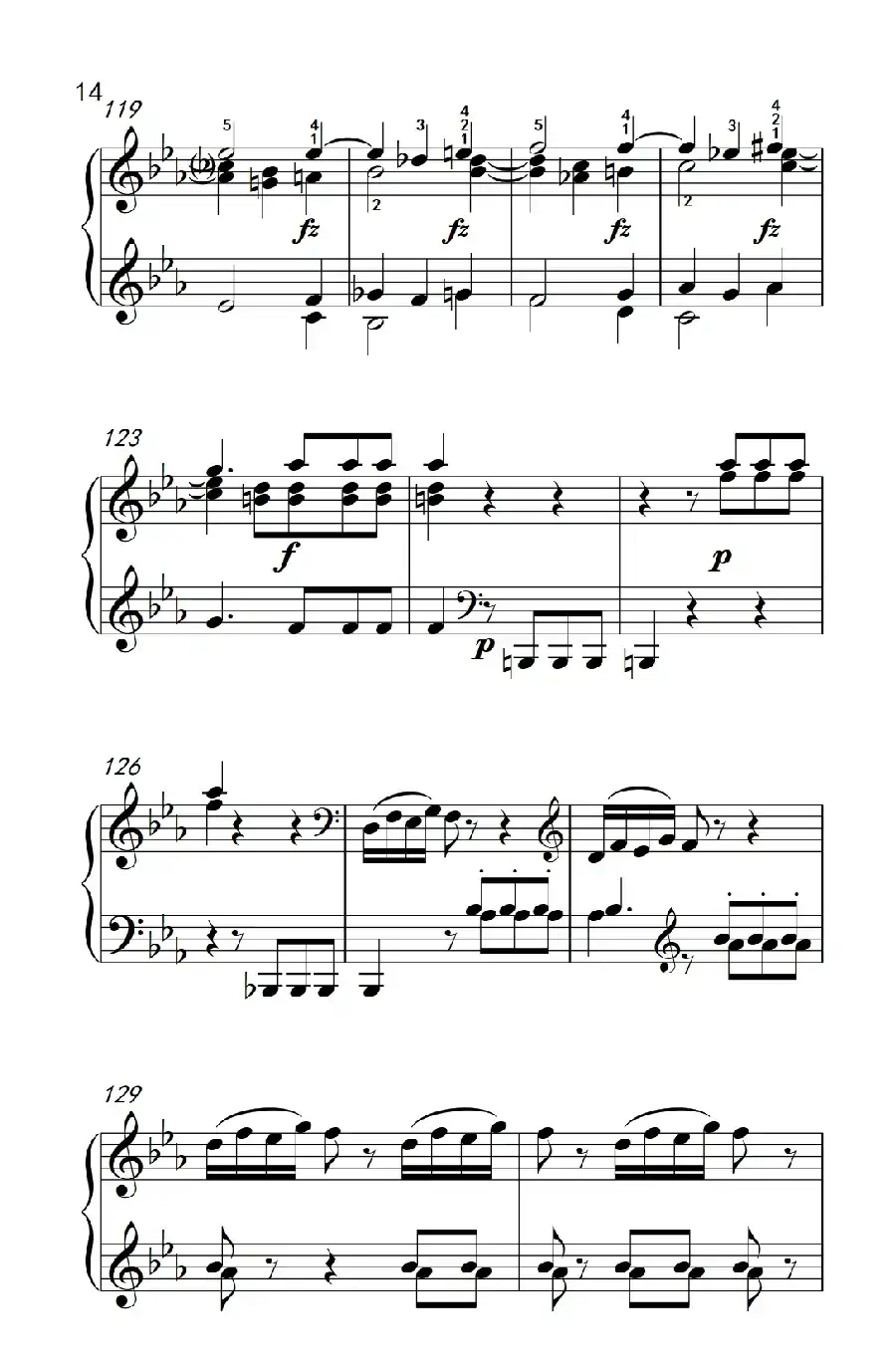 第八级2.♭E大调奏鸣曲 第一乐章 Hob.XVI 49（中央音乐学院 钢琴（业余）考级教程 7-9级）