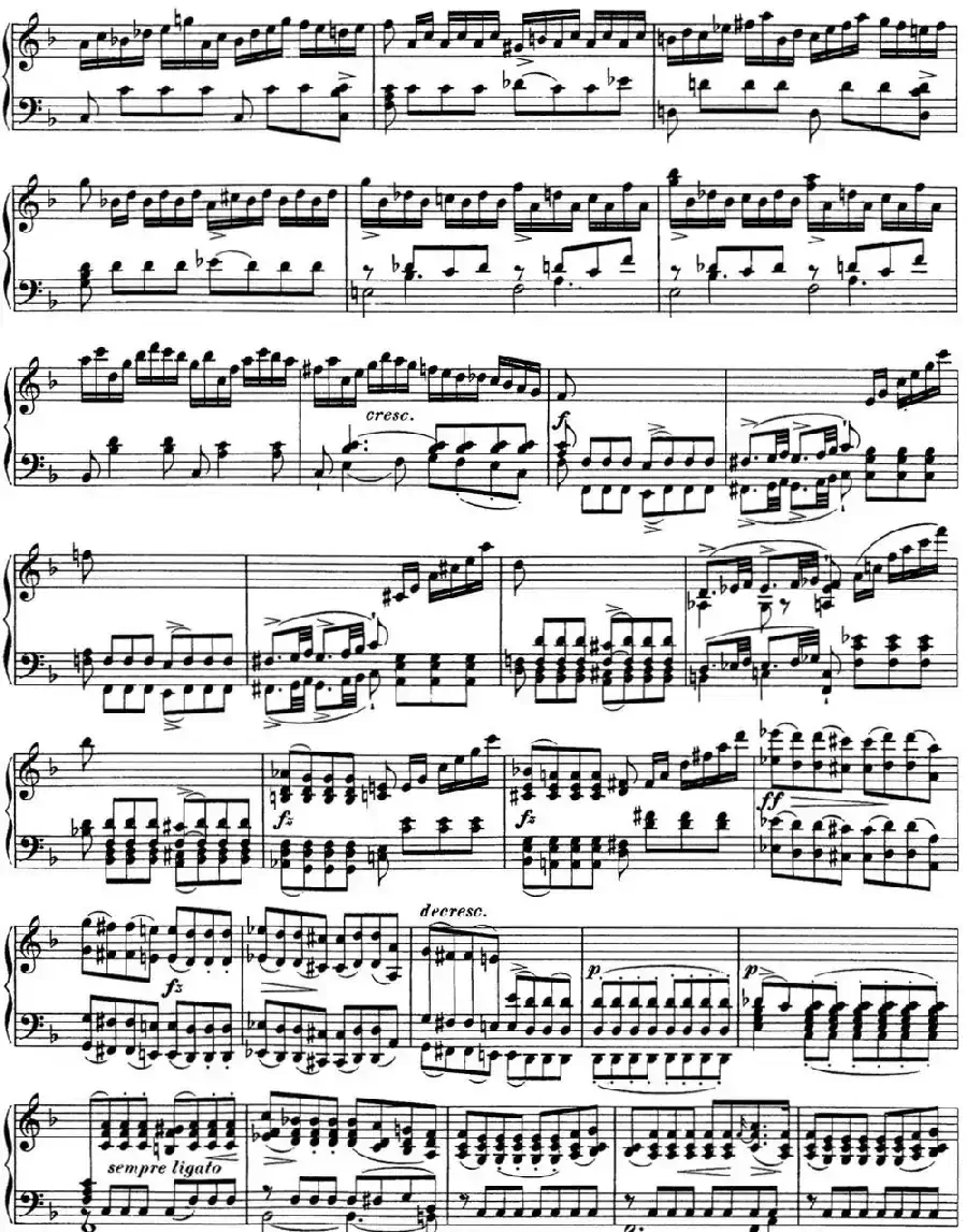 舒伯特f小调即兴曲D.935，Op.142（NO.1）