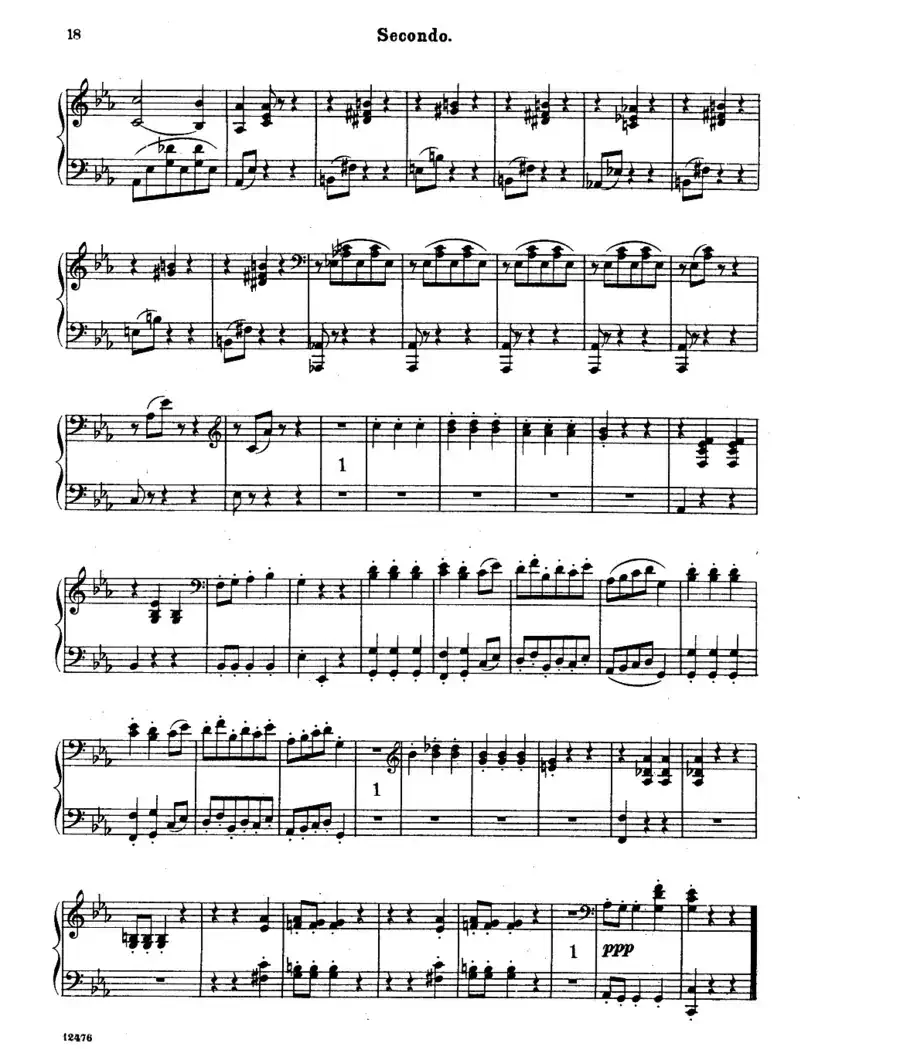 L'Arlesienne Suite No·1（阿莱城姑娘·第一组曲·四手联弹）