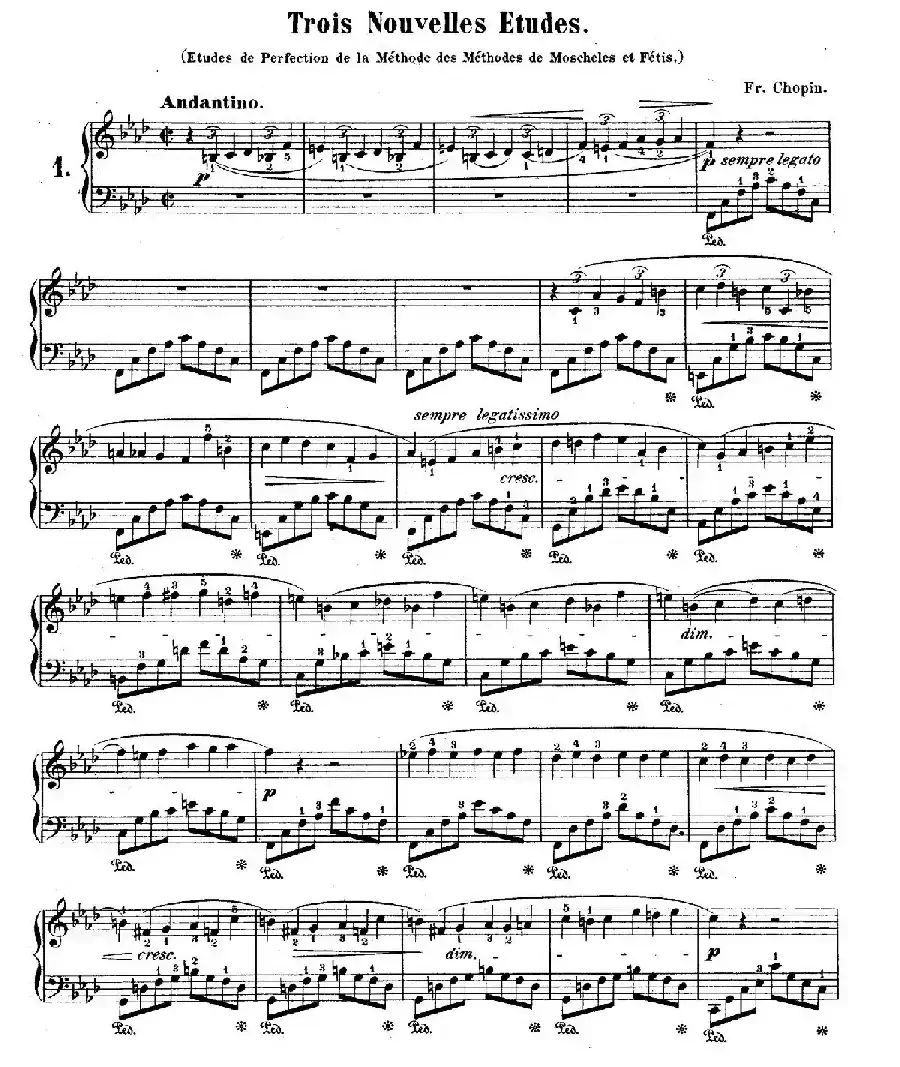 Trois Nouvelles Etudes（3首新练习曲·无编号）