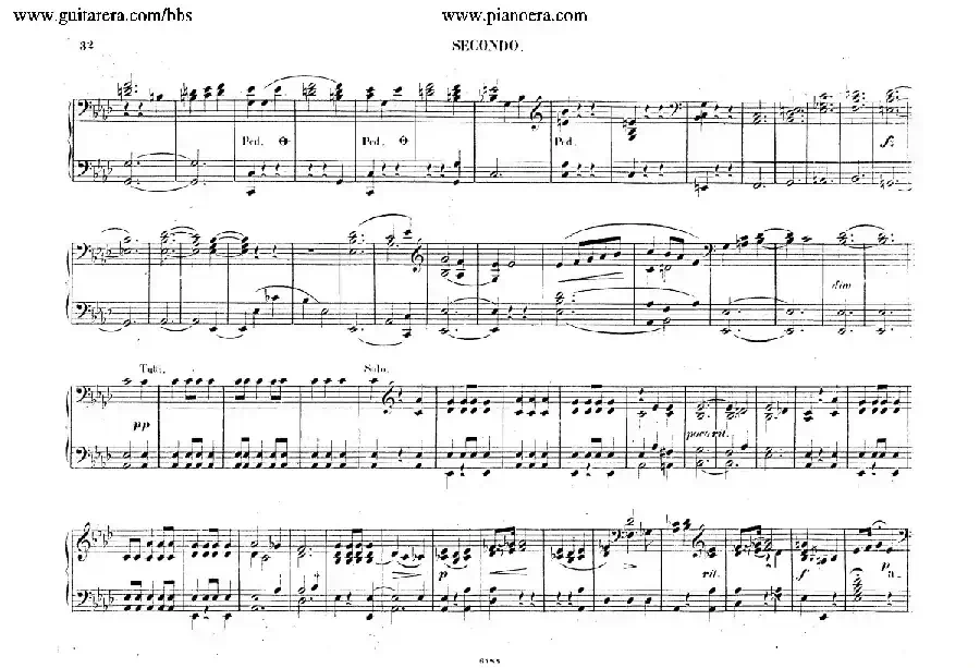 Piano Concerto No.2 in f Minor Op.21（f小调第二钢琴协奏曲·四手联弹版）