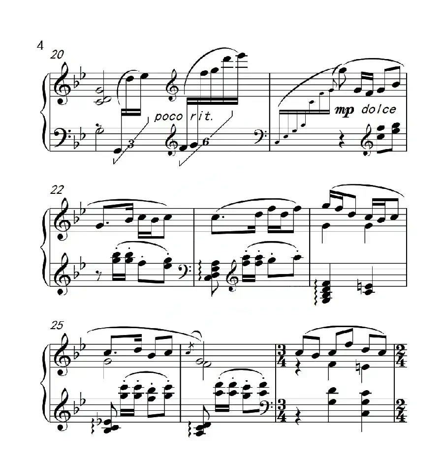 第六级A组 山歌(中国音乐学院钢琴考级作品1~6级)