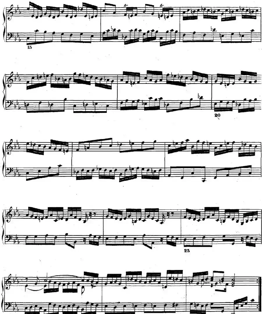 巴赫《平均律钢琴曲集·第二卷》之前奏曲（NO.2）