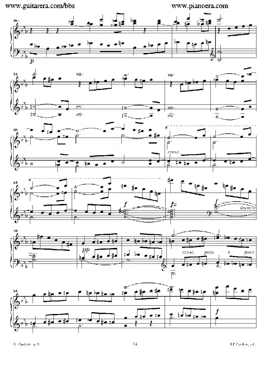 Grande Piano Sonata in c Minor Op.2（c小调华丽钢琴奏鸣曲·第二乐章）