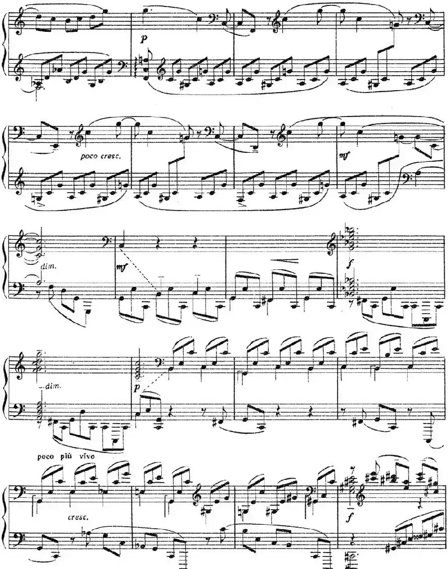 拉赫玛尼诺夫 音画练习曲10或11 Etudes tableaux Op.39 No.2