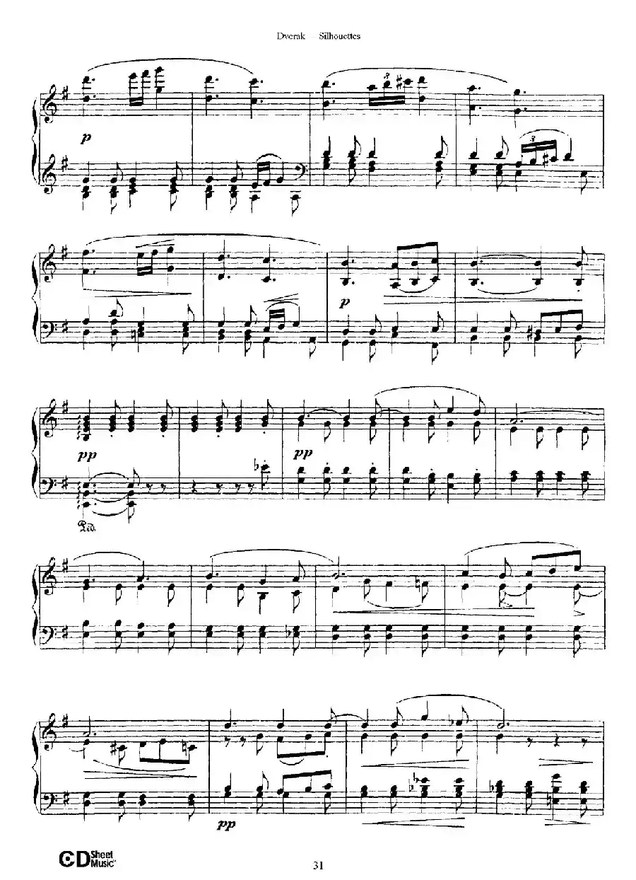 12 Silhouettes Op.8（12首剪影·10）