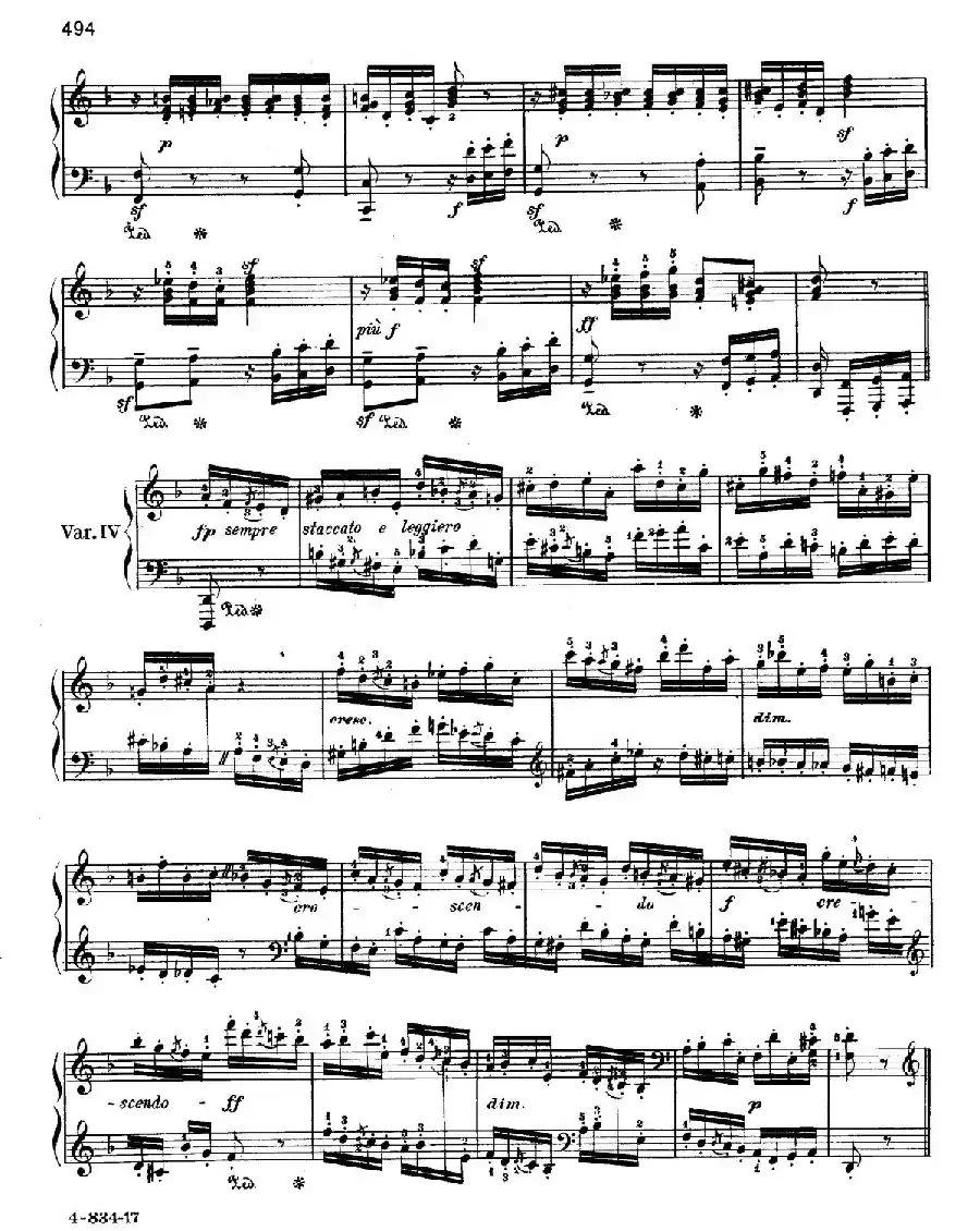 Variations Serieuses Op.54（d小调庄严变奏曲）