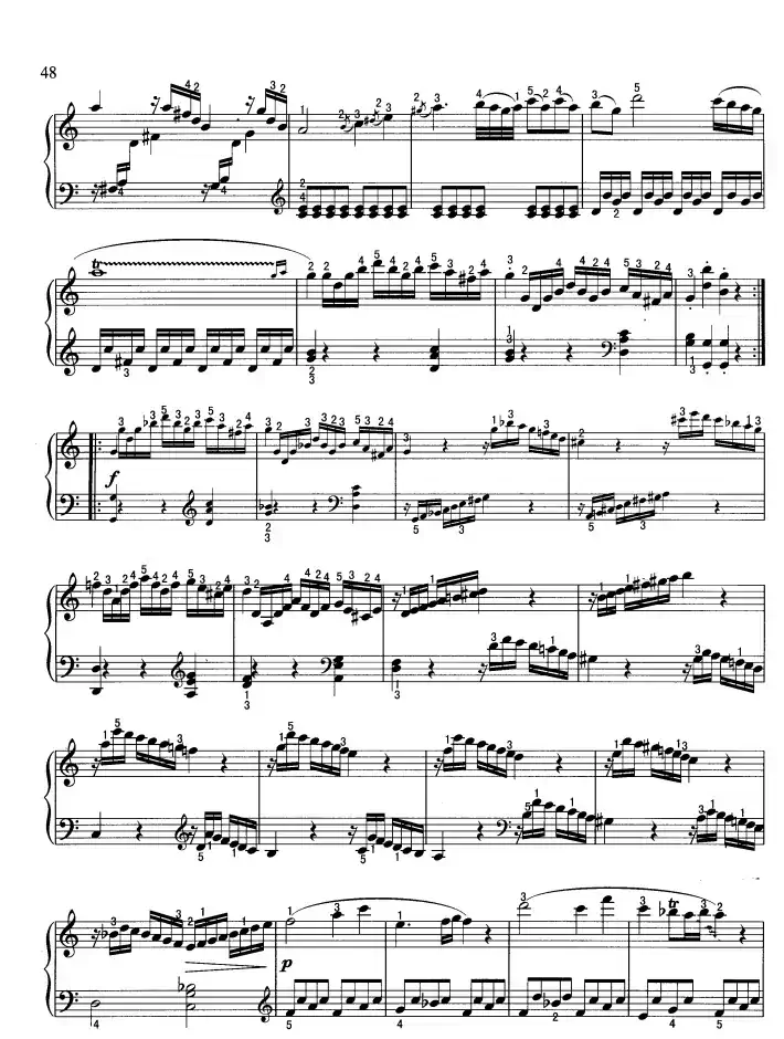 奏鸣曲（C大调 莫扎特作曲）