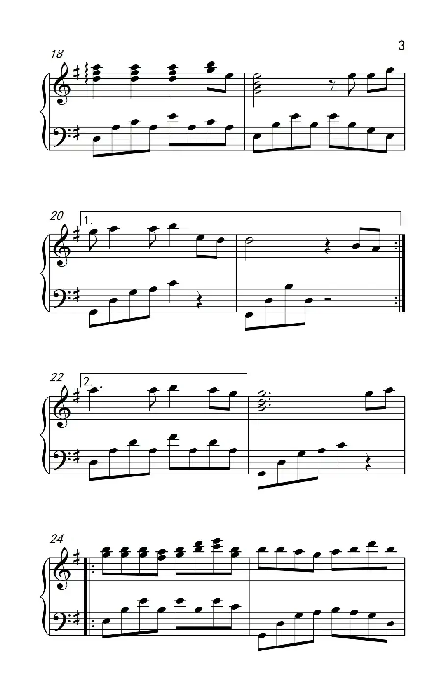 风雨无阻（《弹吧音教》制谱版）