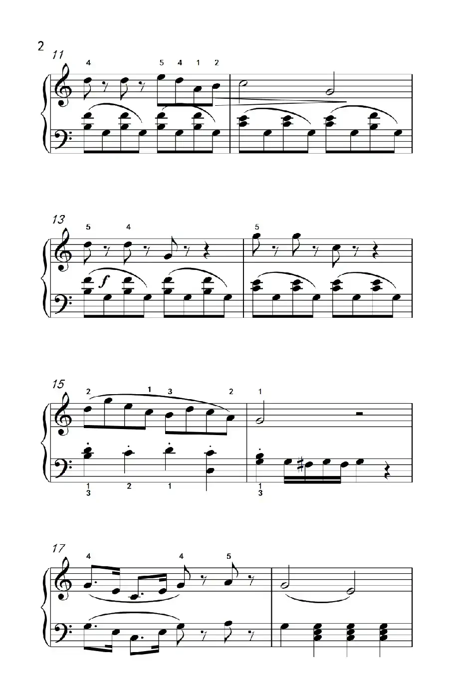 列队前进(老年大学 钢琴教程 2)