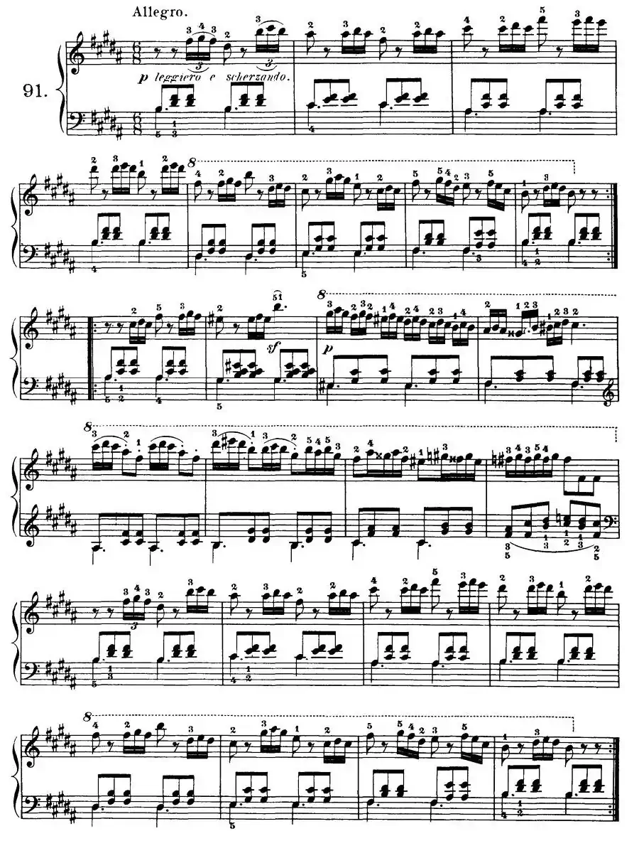 Czerny - 100 Progressive Studies Op.139（91—100）