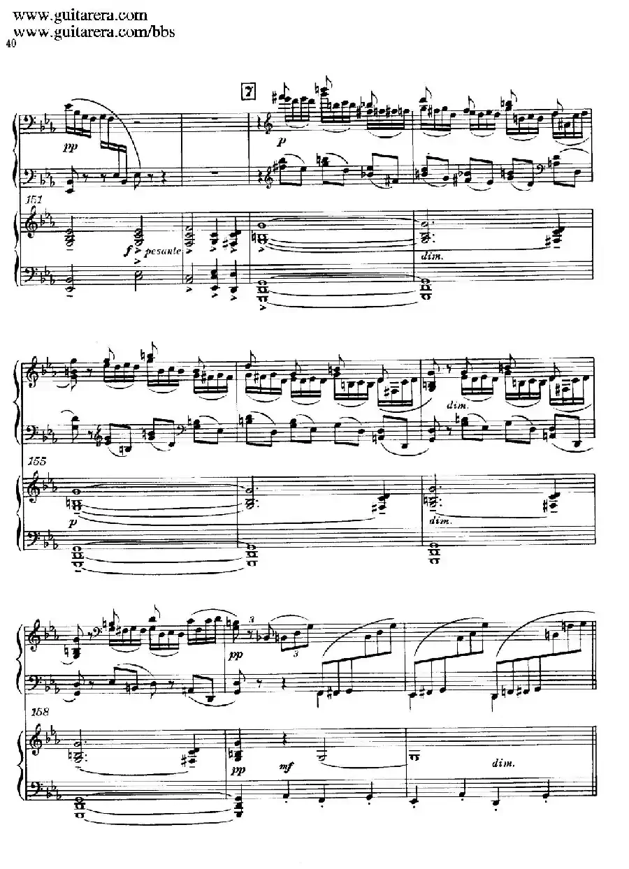 c小调第二钢琴协奏曲 Op.18（双钢琴·第一乐章）