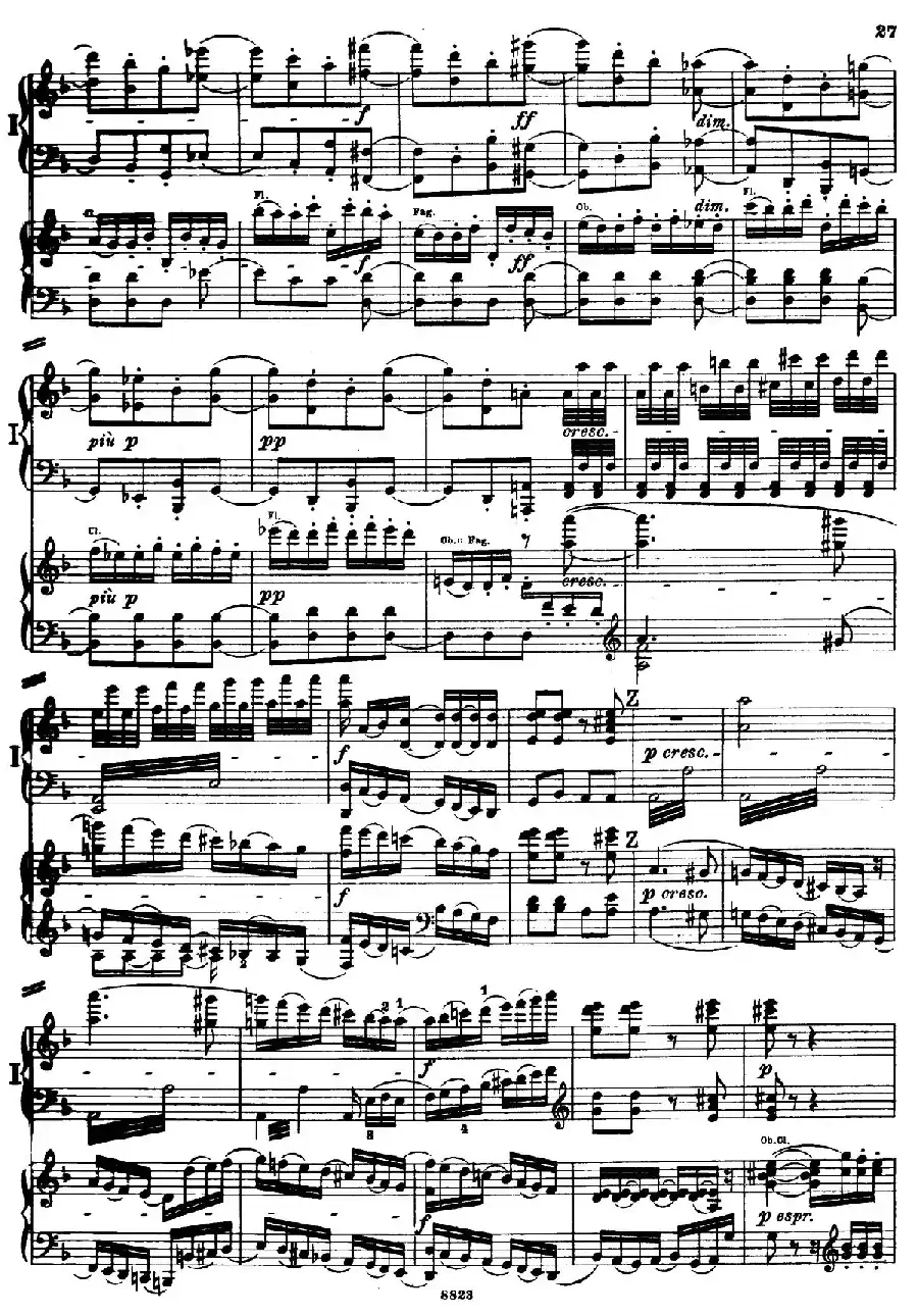 d小调第九交响曲 Op.125（双钢琴P23——32）