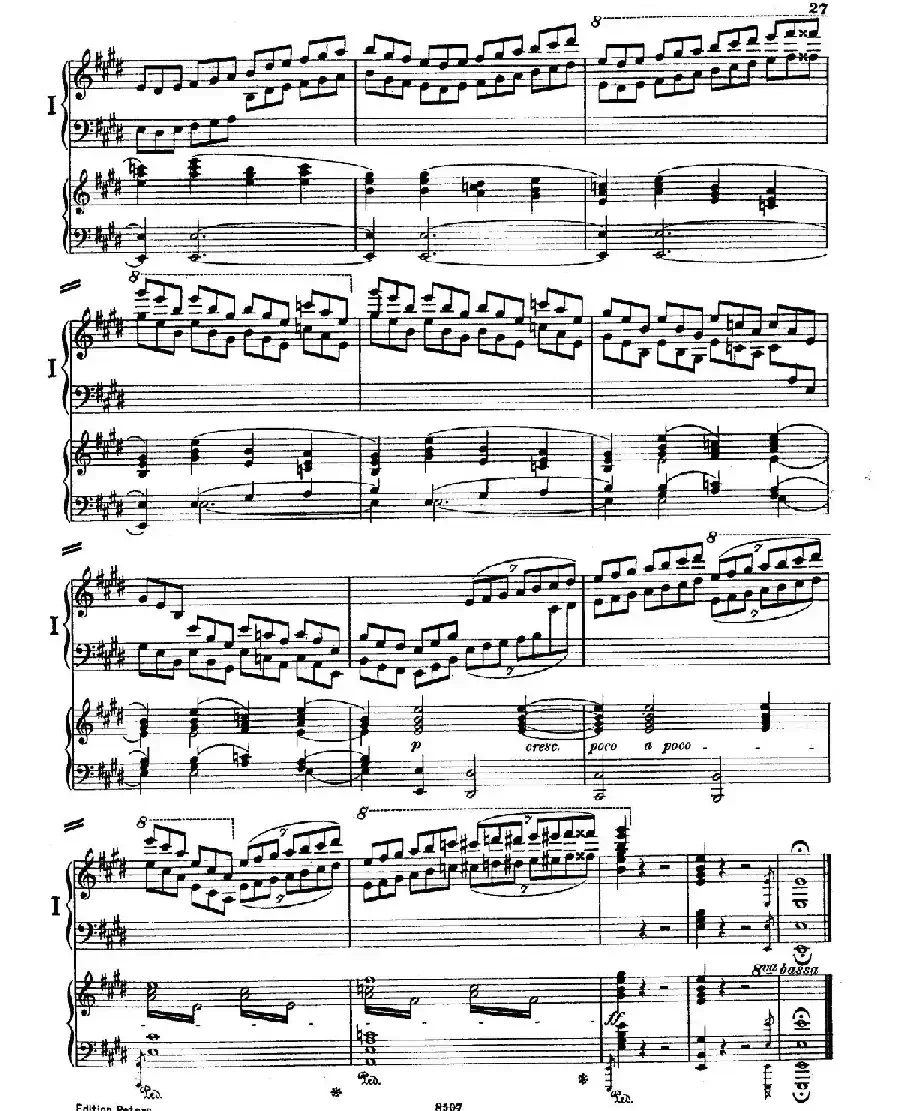 Piano Concerto in E Major Op.59（E大调钢琴协奏曲·双钢琴·第一乐章）
