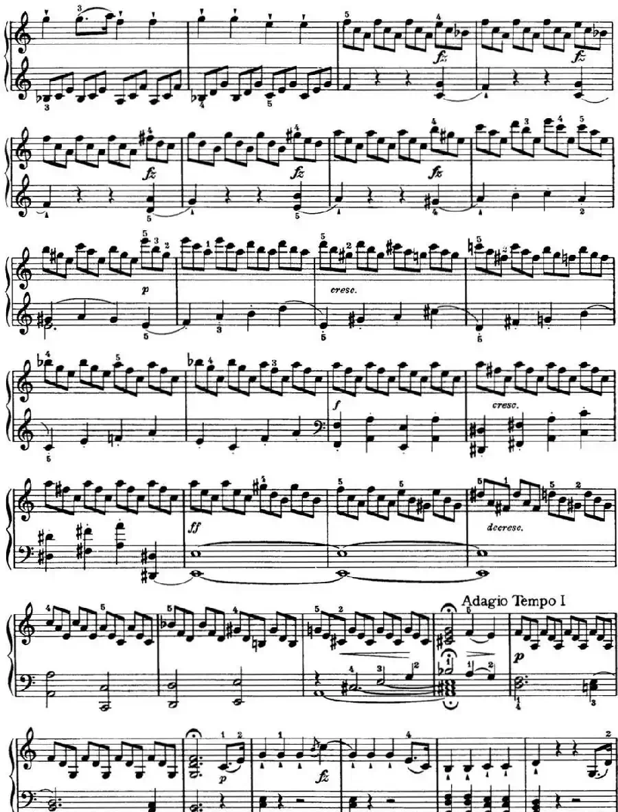 海顿 钢琴奏鸣曲 Hob XVI 35 in C major