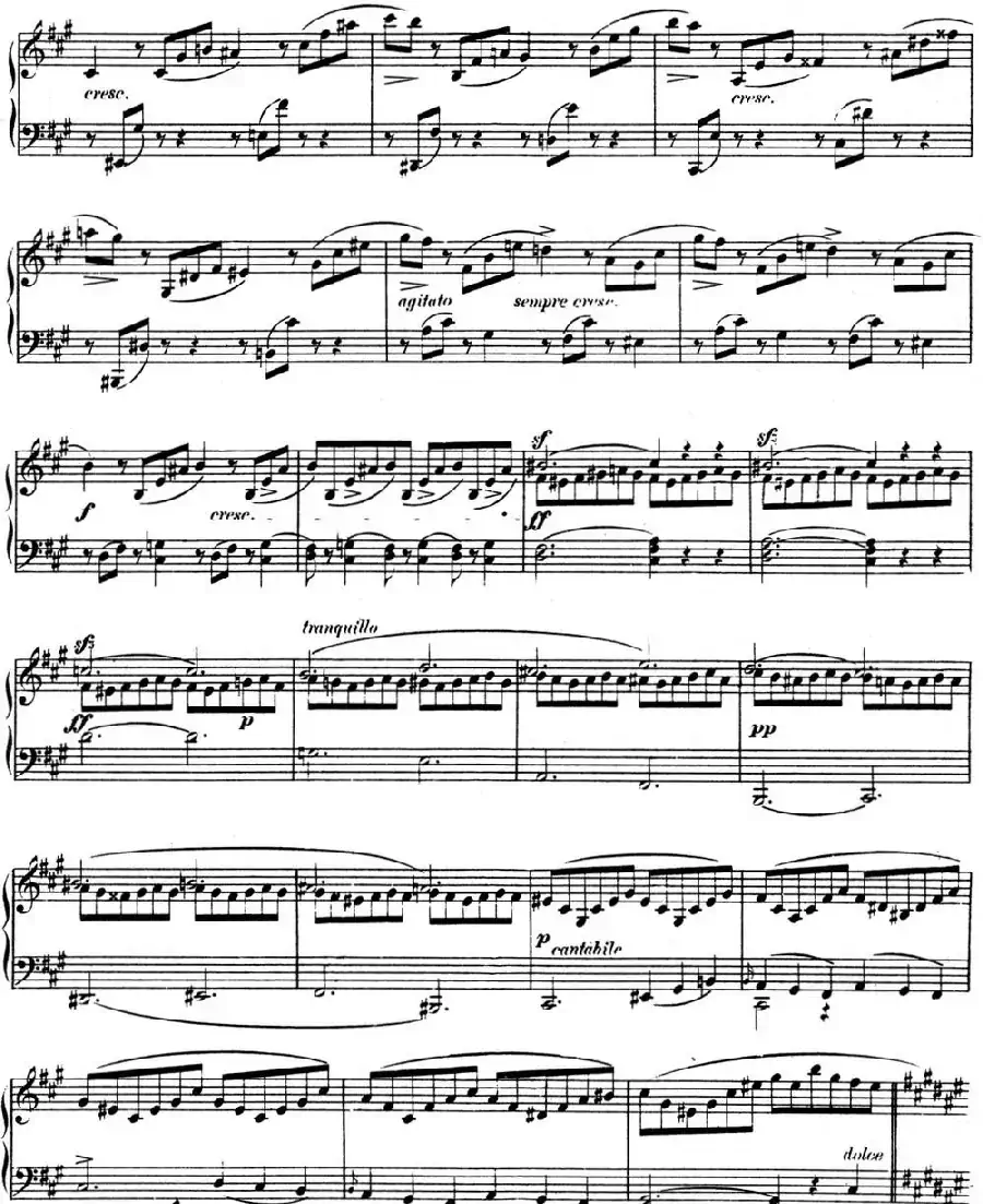 门德尔松无词歌Op.19(NO.5)