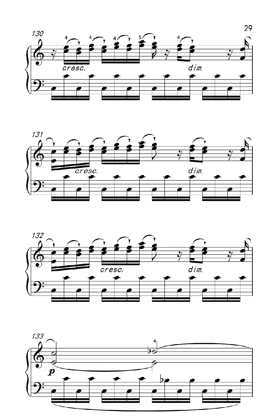 第九级1.C大调奏鸣曲 第一乐章 Hob.XVI 50（中央音乐学院 钢琴（业余）考级教程 7-9级）