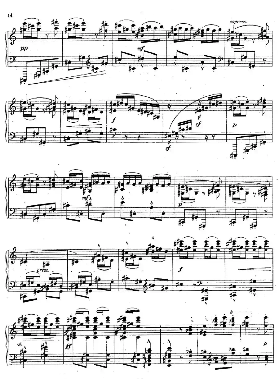 Four Pieces 4首小品 Op.2（Ⅱ）