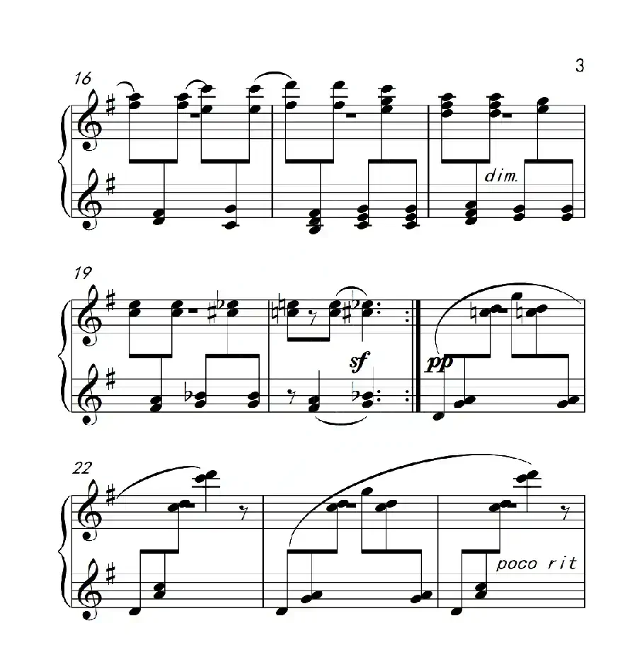 第四级 雪花（中国音乐学院钢琴考级作品1~6级）