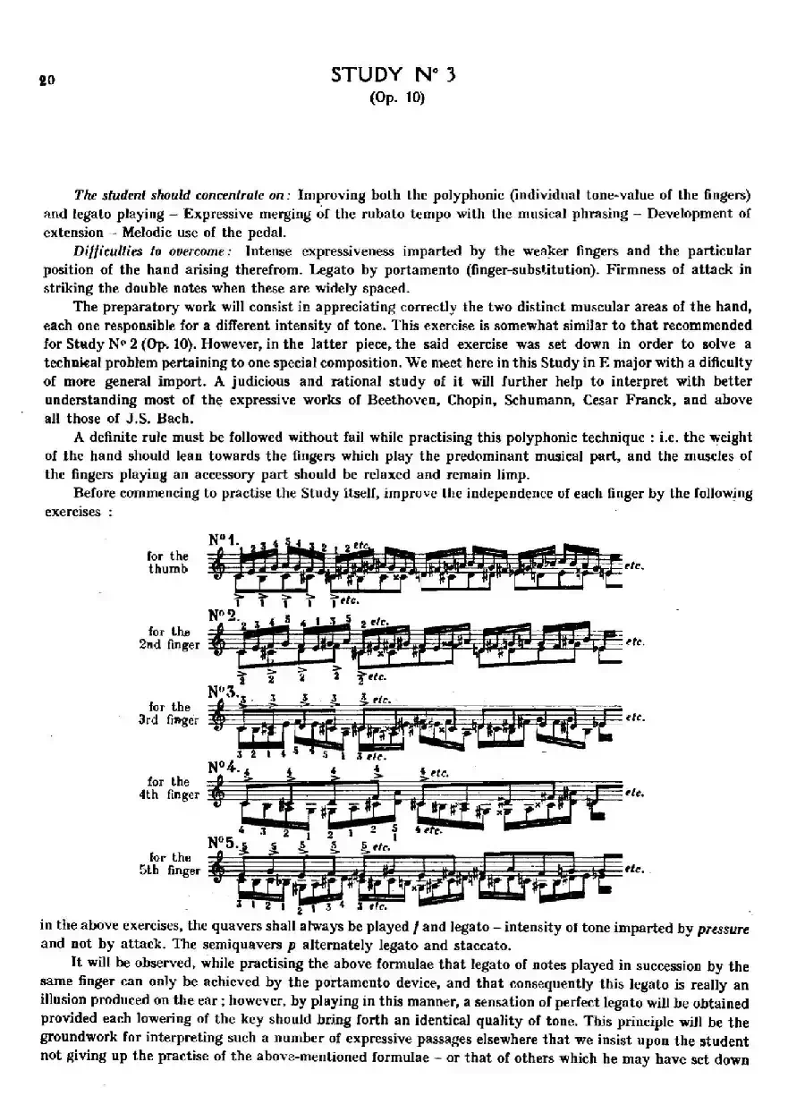 12 Etudes Op.10 柯尔托教学版（12首练习曲·3）