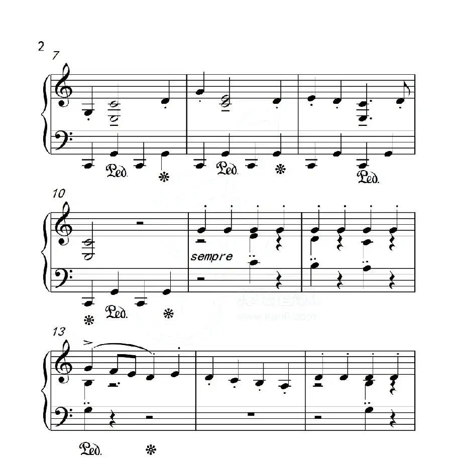 第五级 木偶游行(中国音乐学院钢琴考级作品1~6级)