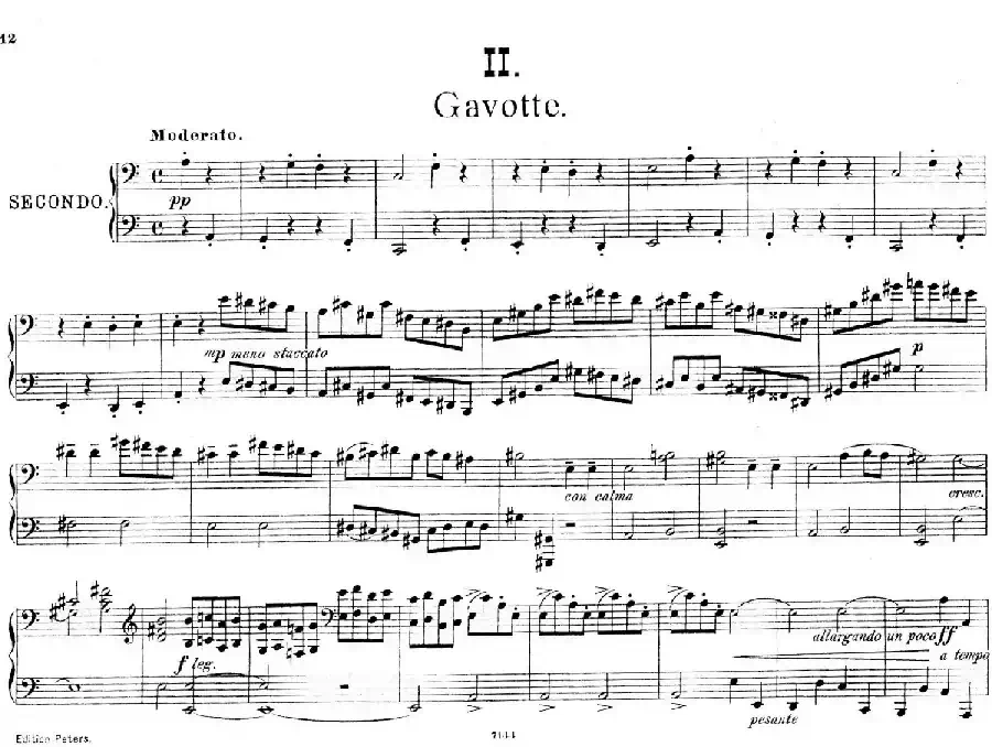 Deux Morceaux Pour Quatre Mains Op.43（2首四手联弹小品·2）