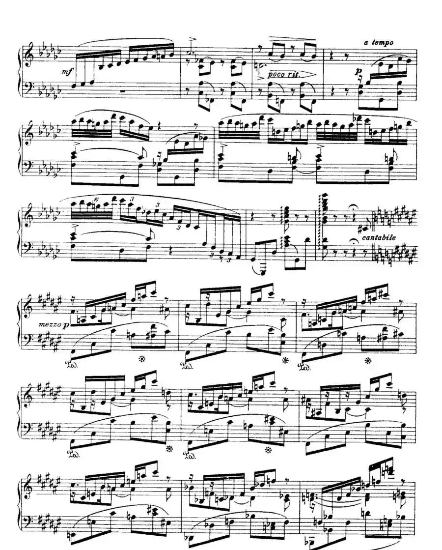 福雷13首船歌：Barcarolle No·3 in G-flat, Op·42