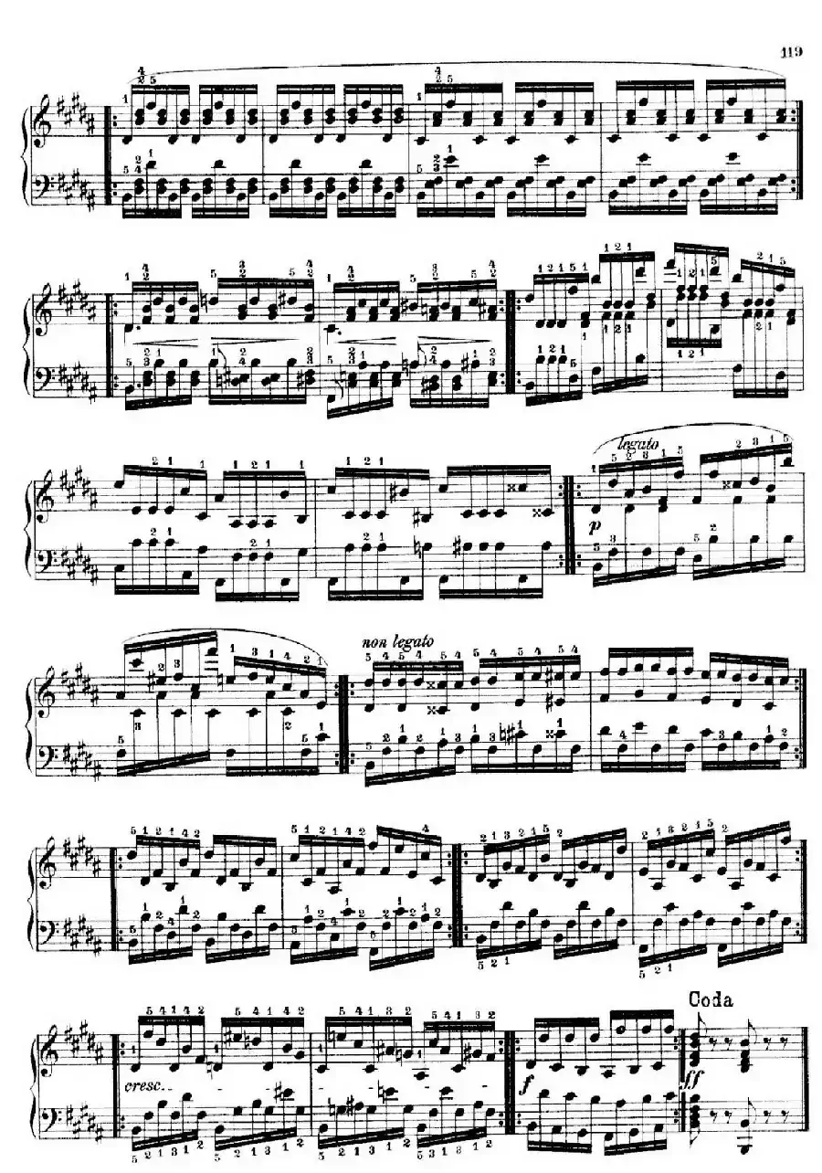 School of the Virtuoso Op.365（60首钢琴高级练习曲·51）