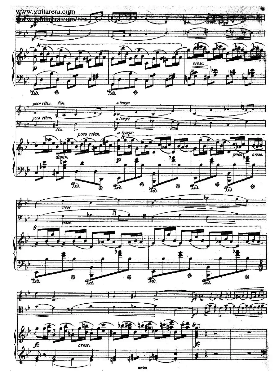 Piano Trio in g Minor Op.8（g小调钢琴三重奏）
