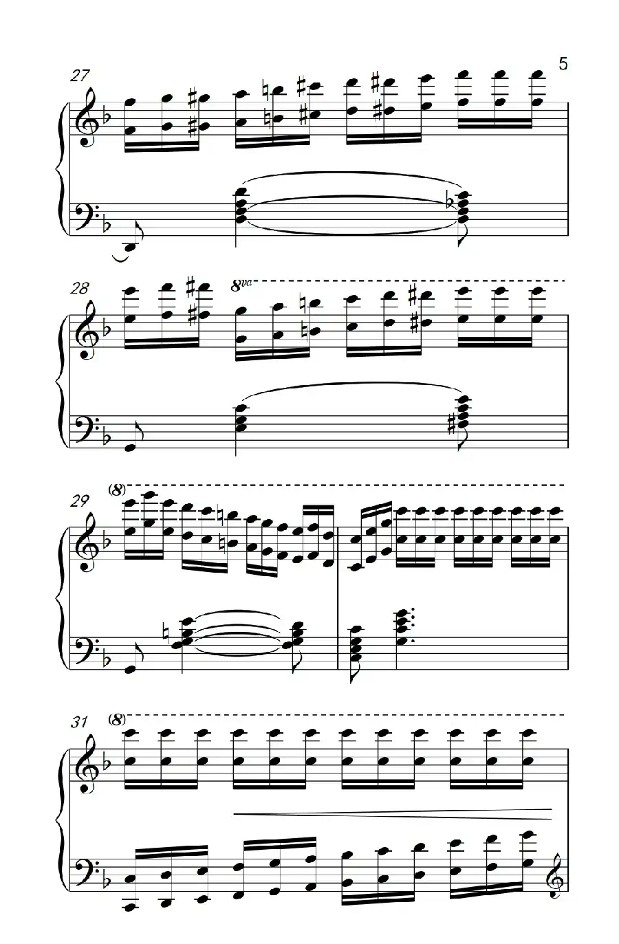 莫什科夫斯基 钢琴练习曲（第九首）