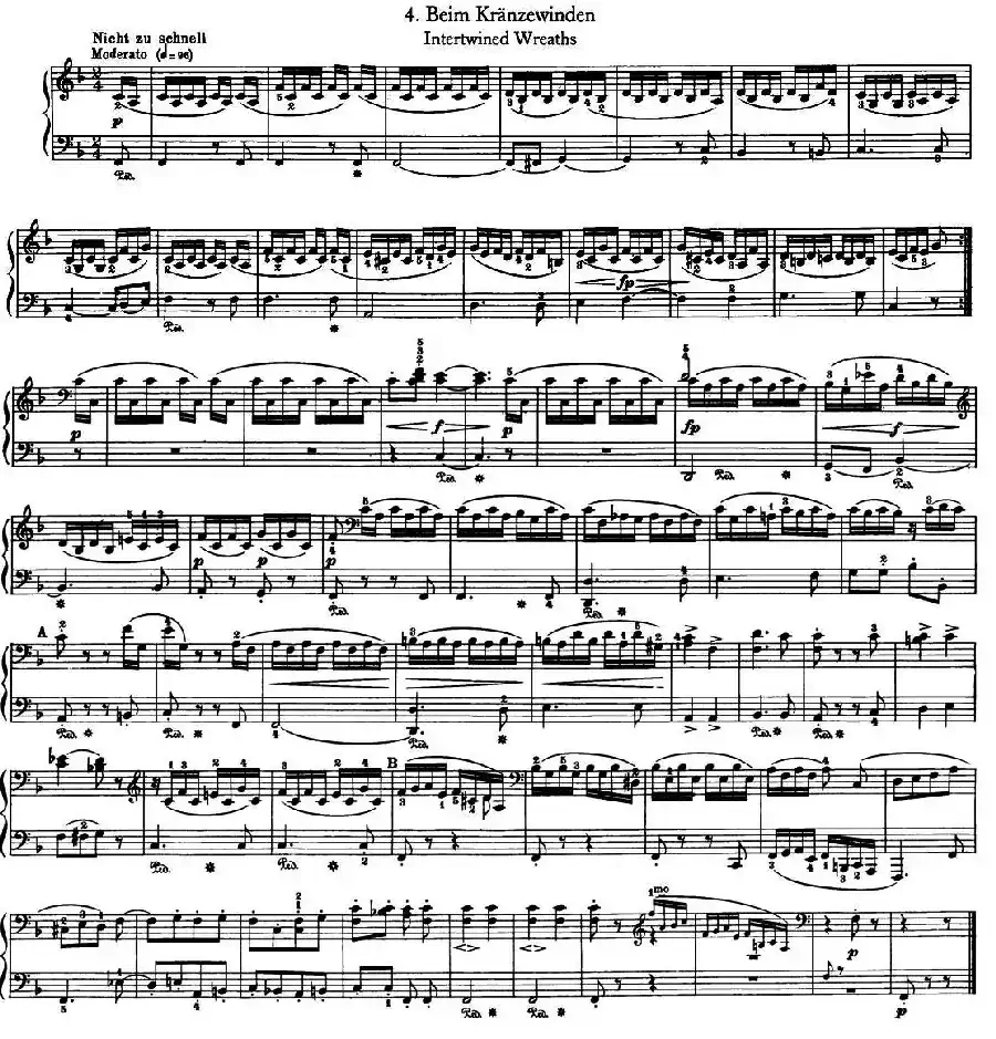 12首为孩子们而作的四手联弹曲 Op.85（四手联弹）（4）