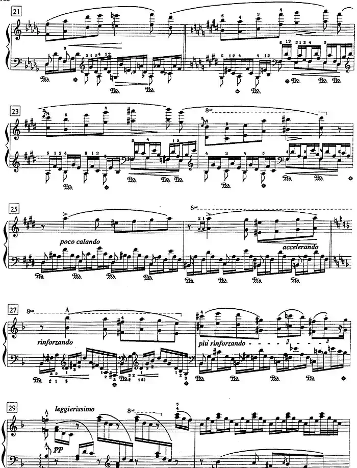 钢琴教程第八级 练习曲（森林的呼啸）