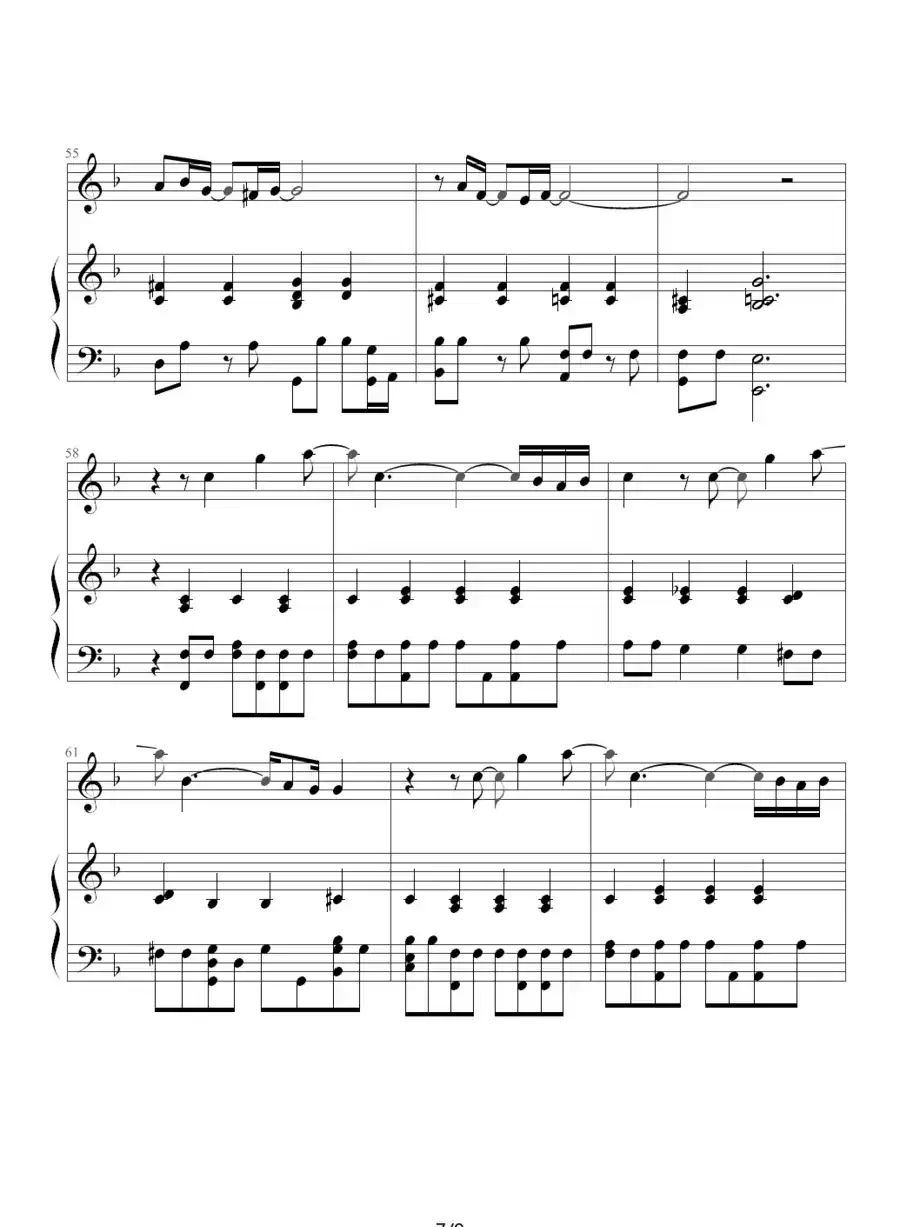 All by Myself（钢琴伴奏谱）