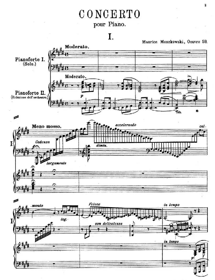 Piano Concerto in E Major Op.59（E大调钢琴协奏曲·双钢琴·第一乐章）