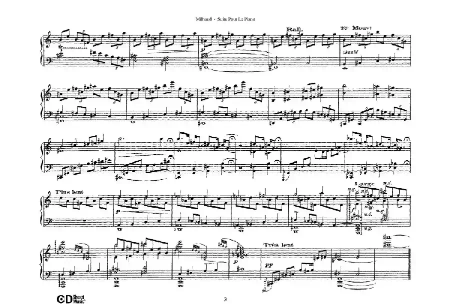 Suite Pour Le Piano Op.8（钢琴组曲·Ⅰ）