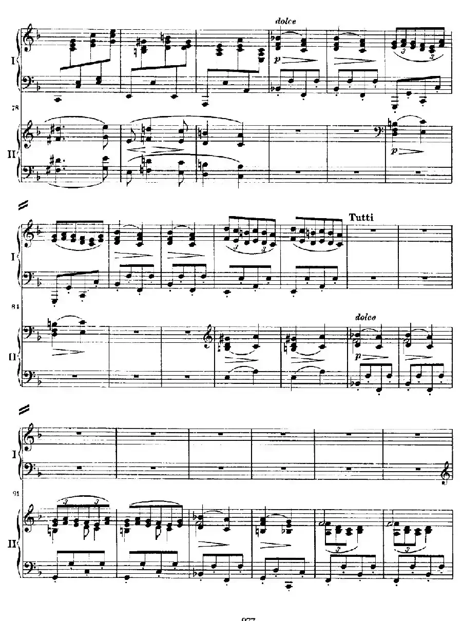 降B大调第二钢琴协奏曲（P71——80）