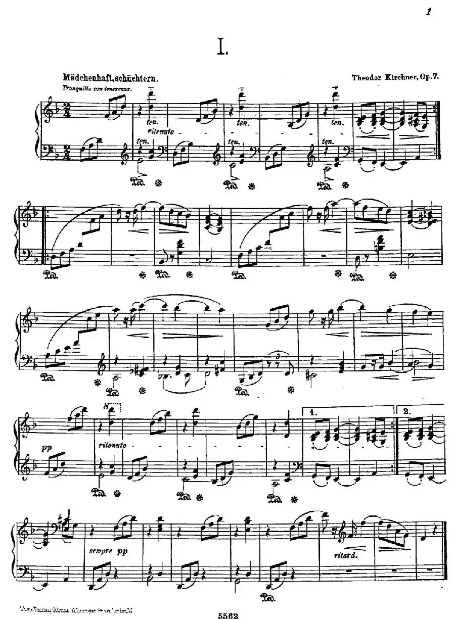 Album Leaf Op.7（纪念册的一页·1）