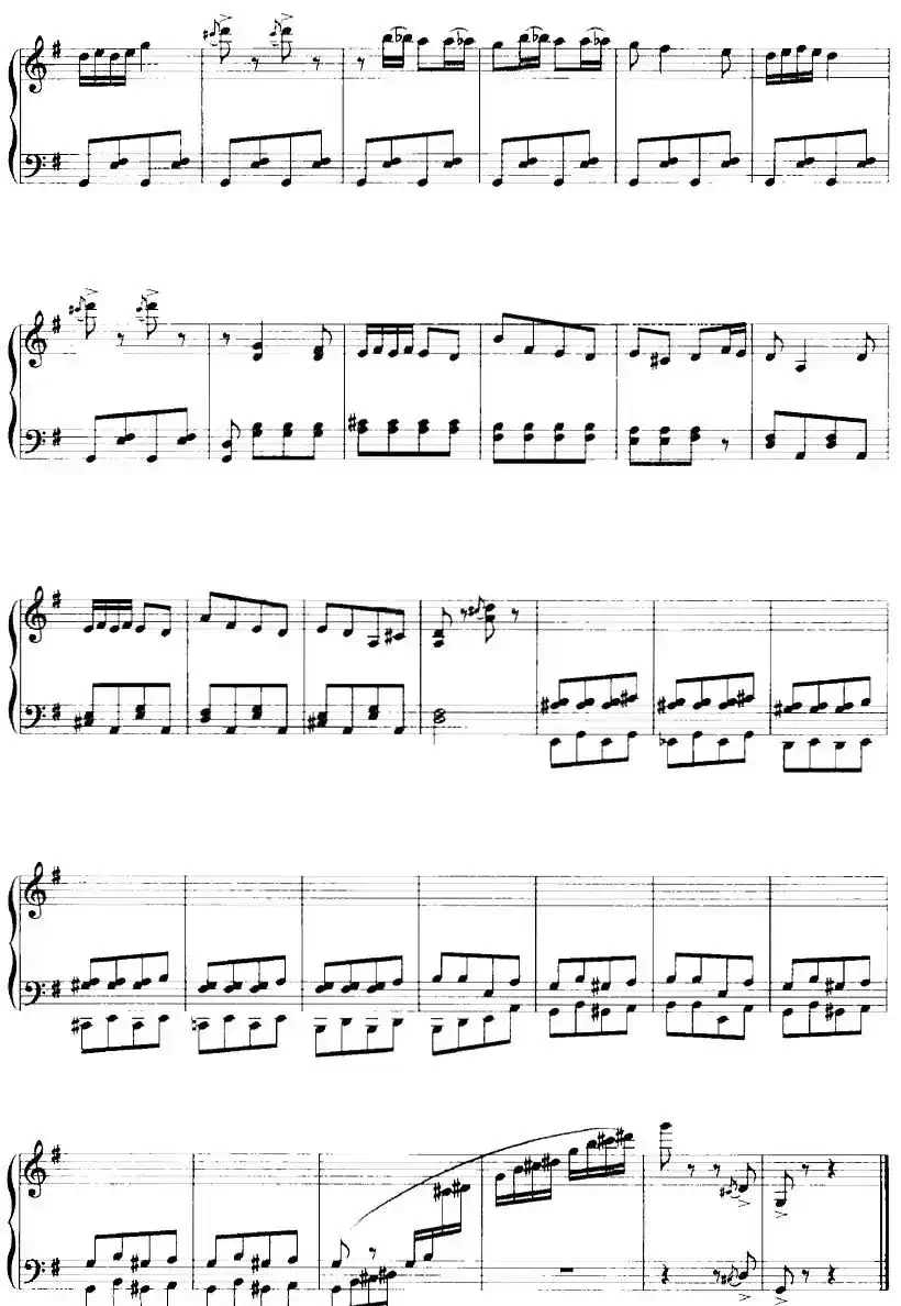 儿童钢琴小曲三首：2.小狗追我