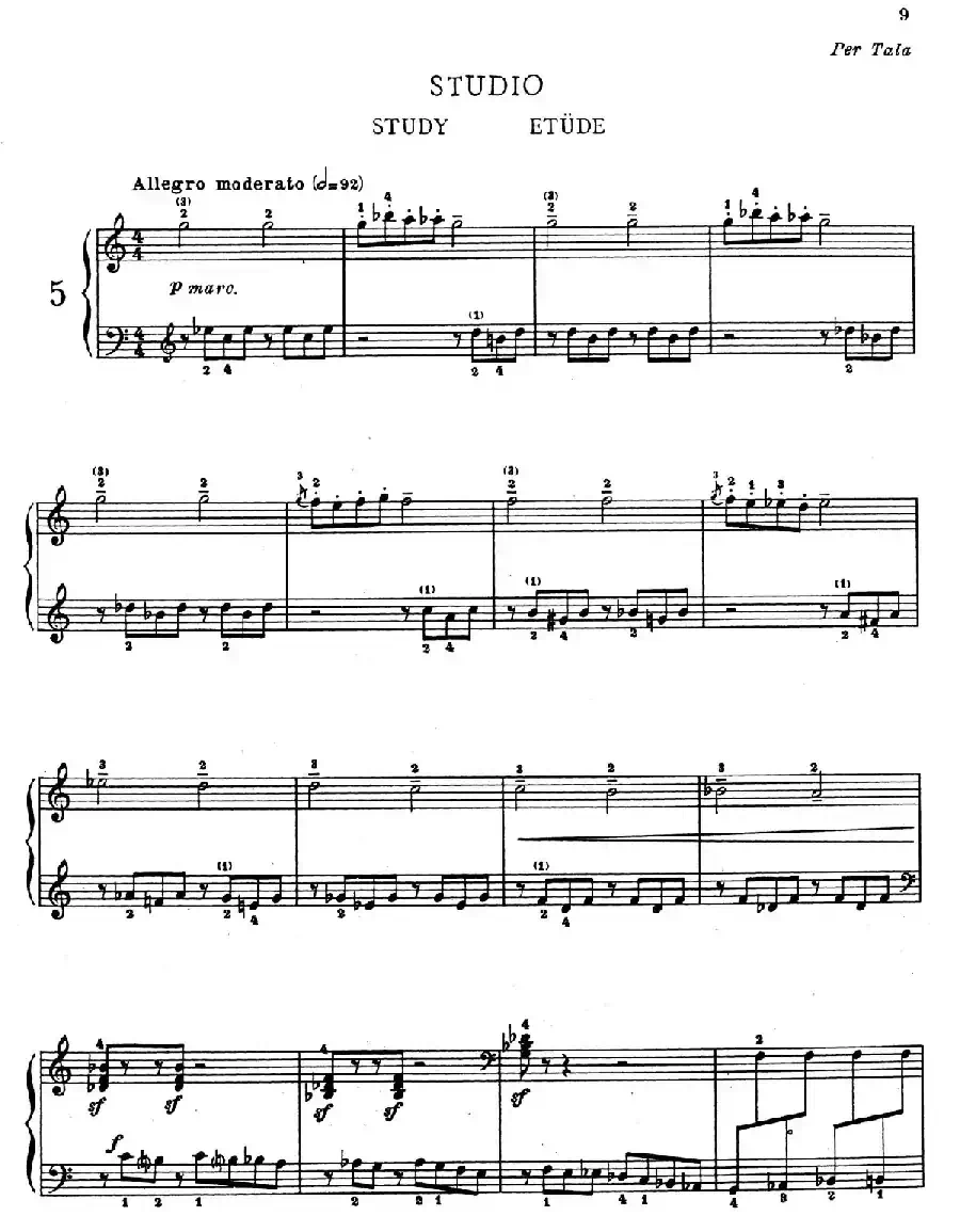 Children's Album Book 1 Op.62（儿童钢琴曲集·5）