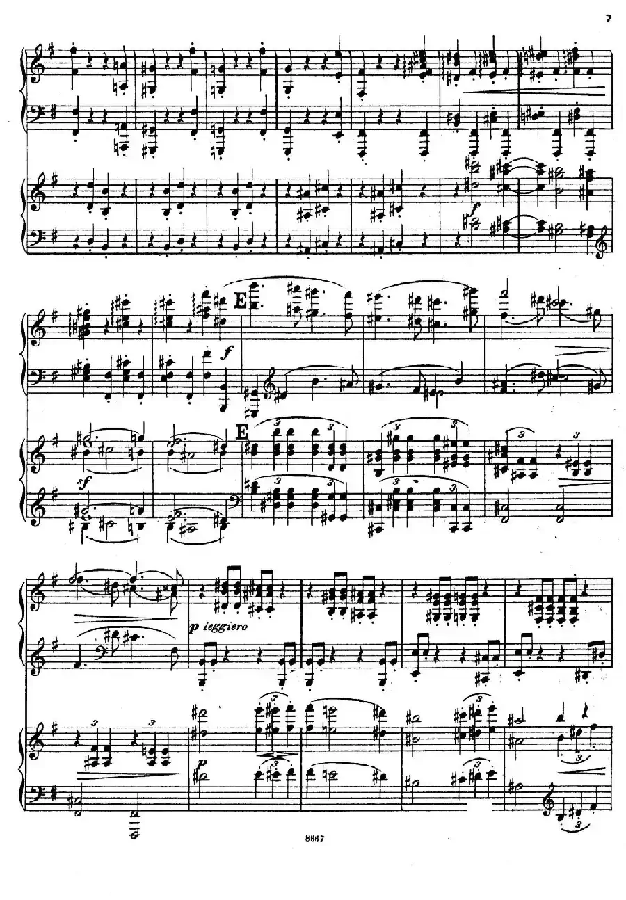 Symphony No.4 in e Minor Op.98（e小调第四交响曲·双钢琴）